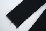 y2k streetwear embroidered ripped wide jeans for men washed destroyed torn flared jean male tassels hip hop jeans pants baggy unique jeans style 700