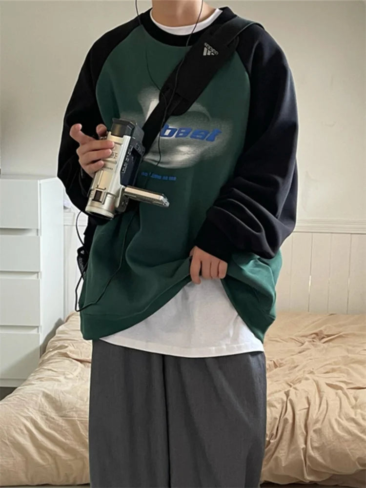 90s Vintage Hoodie Women Hip Hop Streetwear Oversized Sweatshirts Boyfriend Style Harajuku Retro Long Sleeve Pullover