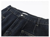 fashion punk rings streetwear loose pants unisex casual multiple pockets wide legs jean pants hip hop joggers men baggy jeans unique joggers style 1507