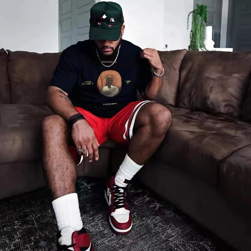 Sadcore Oversized shirt – Frog Drift Fashion Streetwear Kanye West Loose Oversized Jes