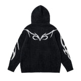 y2k knitted sweater, photo-ready sweater, cozy fashion fit, stylish street outfit, modern aesthetic appeal