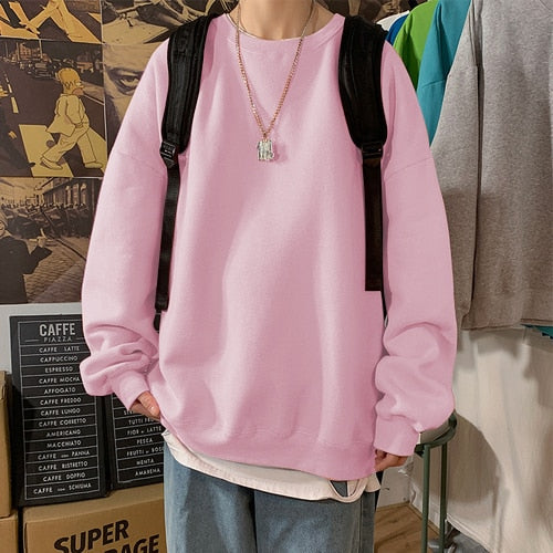 "Solid Colour" Graphic Unisex Streetwear Vintage Women Men Y2K Sweatshirt