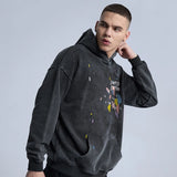 vaporwave chrome print featuring rainbowtouches washed hoodie vintage men high street printing fashion hip hop unisex hoodies loose casual mens clothing