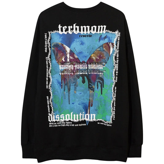 "Resolution" Unisex Men Women Streetwear Graphic Sweatshirt Daulet Apparel