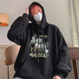 New Floral Oil Painting Art Print Pullover Hoodies Men And Women Casua