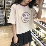 Y2k Tribal flame – Short Short Sleeved T Shirt For Female Students New Korean S