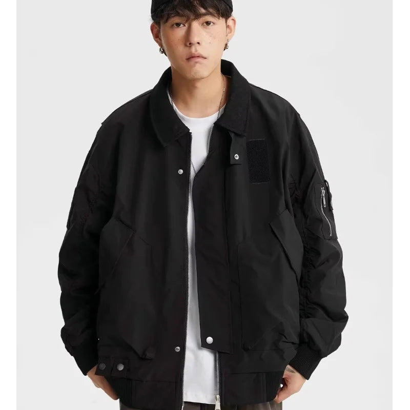 double-layer urban hoodie, modern streetwear, for men, fall streetwear outfit, oversized style, layered fashion, modern aesthetic
