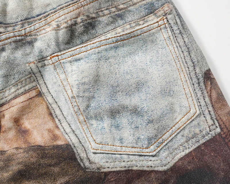 new autumn frayed patchwork baggy jeans pants for men and women straight ripped casual denim trousers oversized loose cargos utility cargo pants