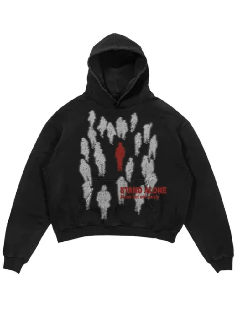 Y2K Womens Top Hoodies Sweatshirt Pullover Oversized Streetwear Vintage