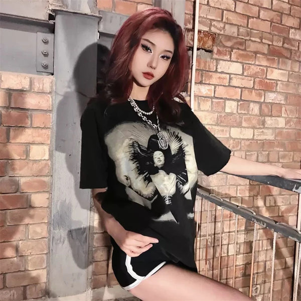 Harajuku Graphic tee – New 2024 High Quality Vintage Mens Oversize Short T Shirt Su
