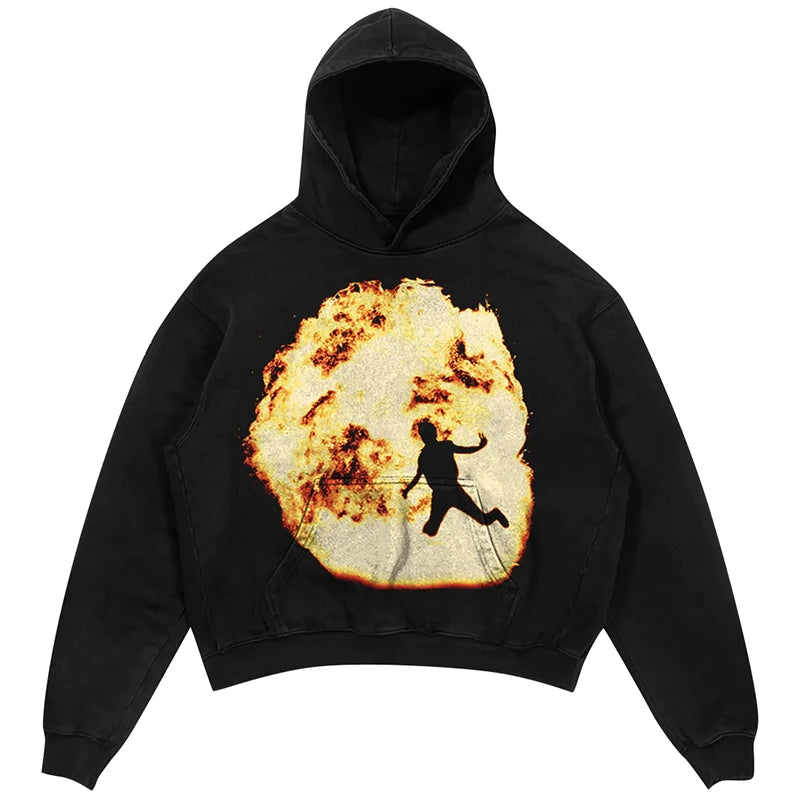 Y2K chrome print featuring new 2023 men m boomin not all heros were capes pullover hoodies hoody hooded sweatshirts velvet cotton drake kanye fleece 706