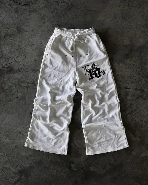 y2k retro camo graphic baggy pants gothic hip hop streetwear sweatpants casual pants womens mens elastic waist jogging trousers unique joggers style 1559