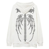 cyberpunk tribal flames featuring fashion skull printed hoodies hip hop retro washed bottom ripped sweatshirt streetwear men hooded warm fleece loose tops hoodies