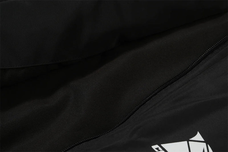 anime aesthetic drop featuring undermycar 2024s trendy brand high quality color matching printed shoulder padded cotton coat jacket