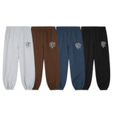 high street letter print fleece joggers sweatpants for men and women solid baggy casual trousers oversized loose sport pants unique joggers style 4523