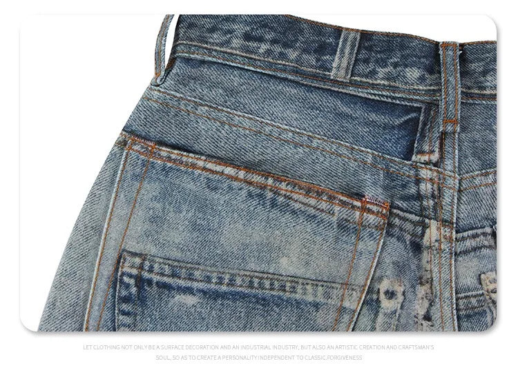 Graffiti splash ink paint baggy jeans