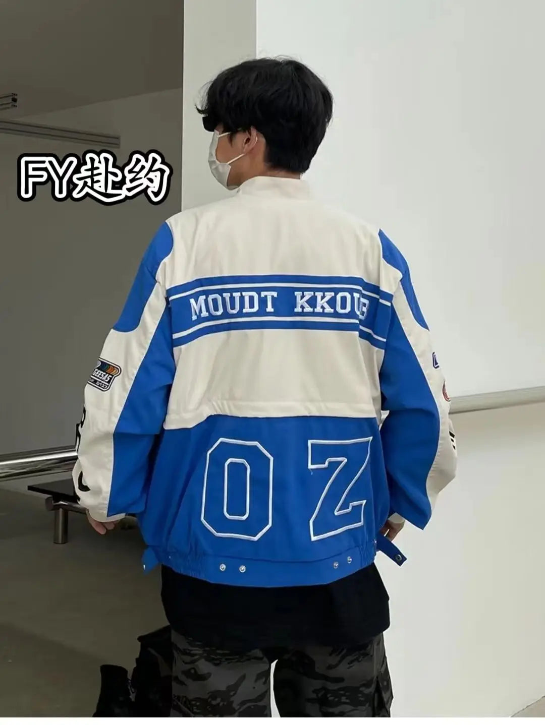Leather Panel Streetwear Jacket Daily Fit Staple