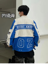 Leather Panel Streetwear Jacket Daily Fit Staple