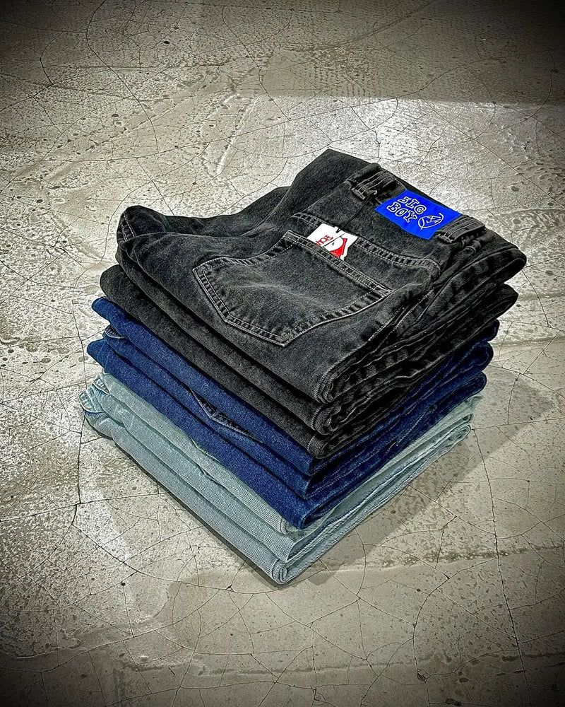 harajuku polar big boy baggy jeans y2k gothic pants graphic embroidery japanese streetwear jeans vintage mens wide trousers unique jeans style 252