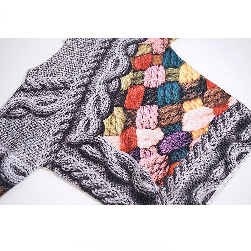hip hop sweater pullover streetwear harajuku 3d painting knitted sweater retro vintage mens casual cotton pullovers sweaters streetwear fashion hoodie, aesthetic street look hoodie, Y2K vintage urban hoodie