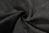 ro style ribbons wide leg multi pockets smoke grey baggy jeans for men straight pantalones hombre drawstring denim trousers unique jeans style 1214