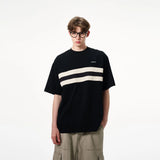 American summer street fashion men and women personalized letter print round neck short sleeved couple Harajuku loose casual top