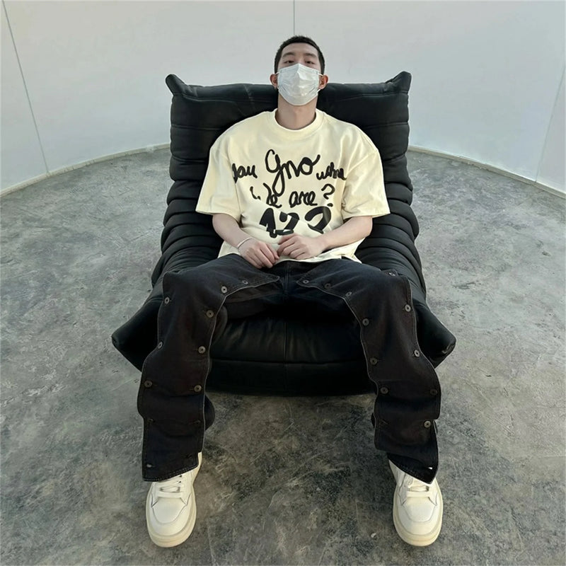 anime aesthetic print tee featuring vintage summer rrr123 foam letter print loose casual t shirt tops
