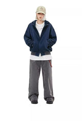 New Plaid Color Blocked Sweatshirt Jacket Mens Cotton High Street Japa