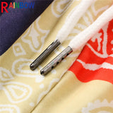 rainbowtouches 2022 brand mens casual pants high street bandana printing loose straight men hawaii fashion mens trousers unisex unique default style 332