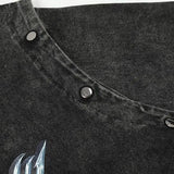 Skatercore Aesthetic piece – Summer Removable Sleeve Dressed Short Sleeve Knitted Wash Dr