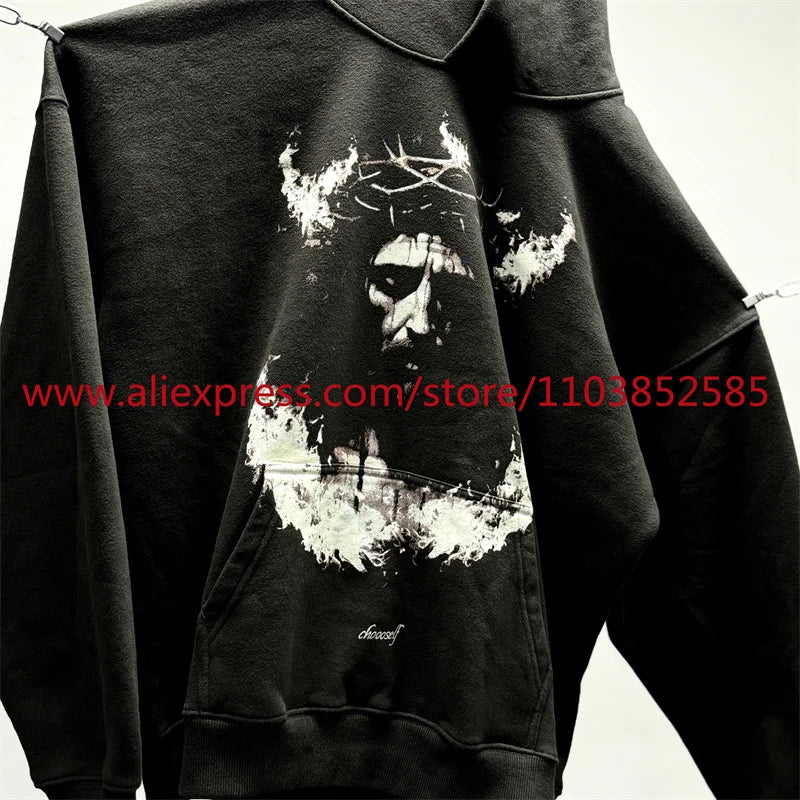 2024 American Vintage Heavy Weight Oversize Long Sleeve Hoodie High St