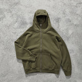 glitchcore angelcore design featuring streetwear solid color ninja zipper hoodies mens fleece turtleneck cardigan outdoor oversized hoody plus velvet charge coat