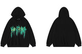 2023 Hip Hop Streetwear Hoodie Sweatshirt Letters Bubble Printing Hood