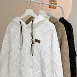 2024 New Mens Hoodie Fashion Korean Casual Loose Hooded Shirt Large Si
