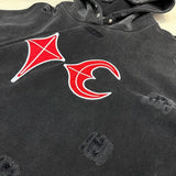 Urban hustle hoodie with classic rap album aesthetic