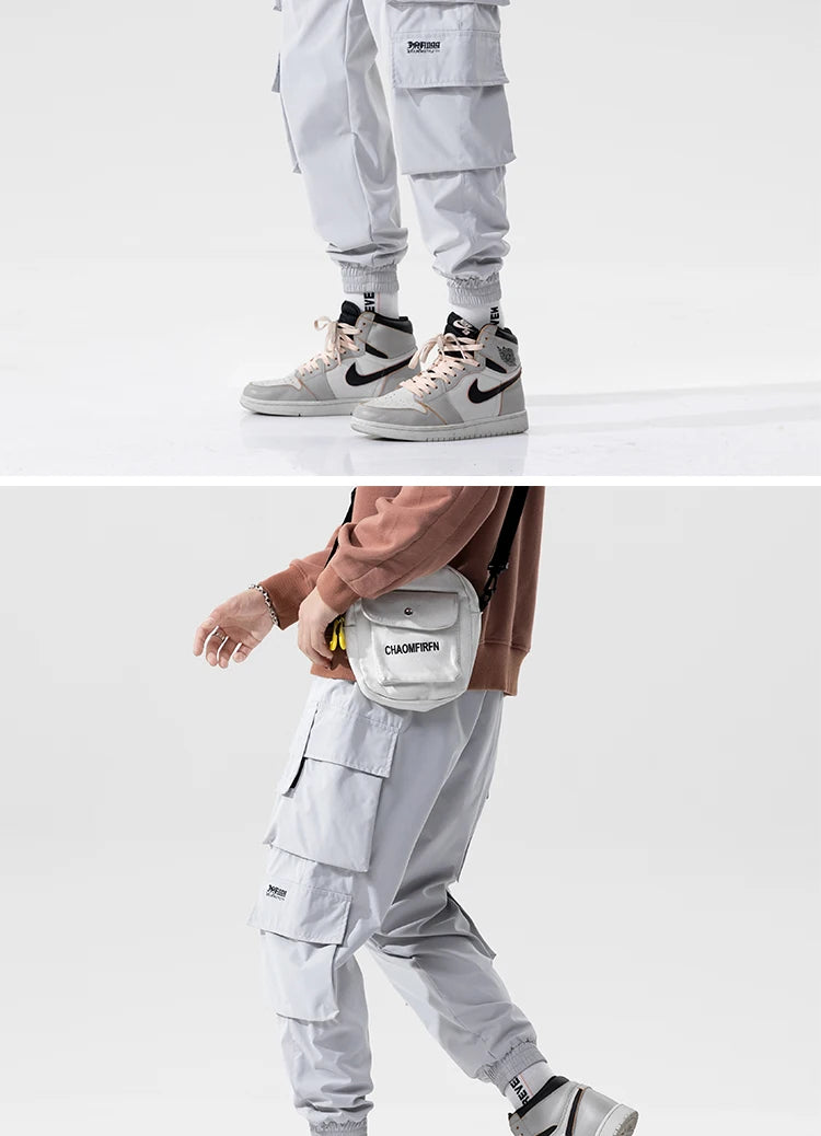 streetwear mens hip hop jogging pants casual men trousers big size loose sweatpants male 2023 new multi pocket harem pants 5xl unique joggers style 2901