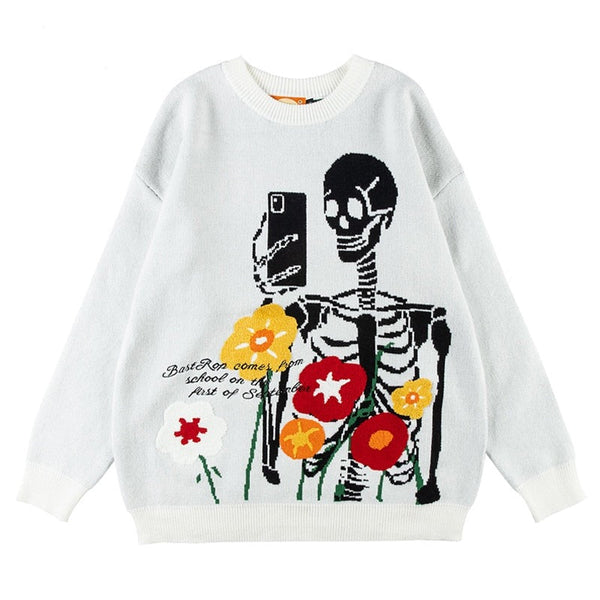 "Cell Phone" Unisex Men Women Streetwear Graphic Sweater Daulet Apparel