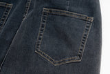 RO Style Gradient Washed Sashes Flare Jeans Unisex Streetwear Baggy Y2K Bell-bottoms Harajuku Loose Casual Denim Trousers