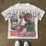 Cyberpunk Streetwear top – Hip Hop Goth Summer Y2K Print Men Y2K T Shirt Basketball Gra