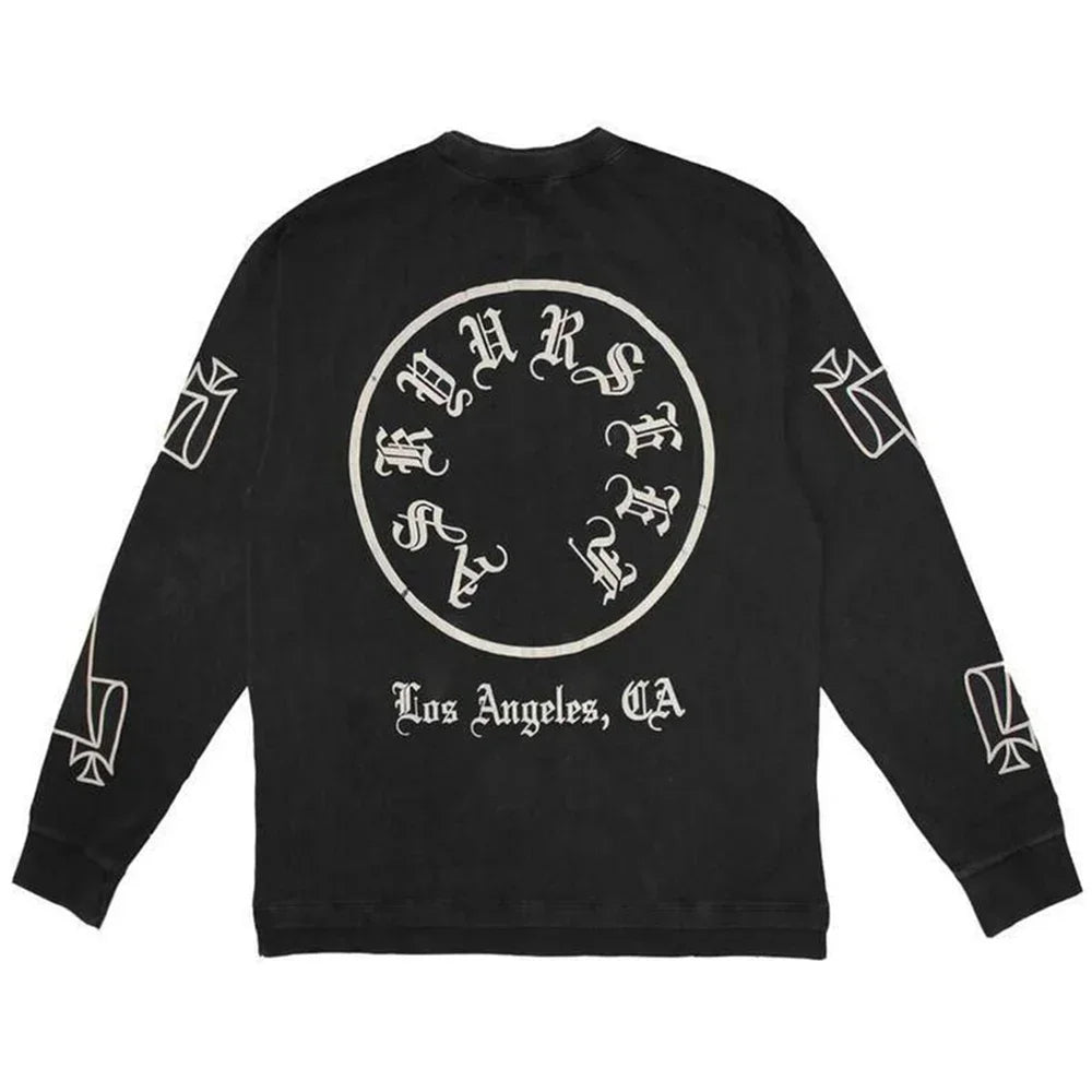 2023 Fashion Brand American Streetwear Retro Wash Plus Size Mens Loose