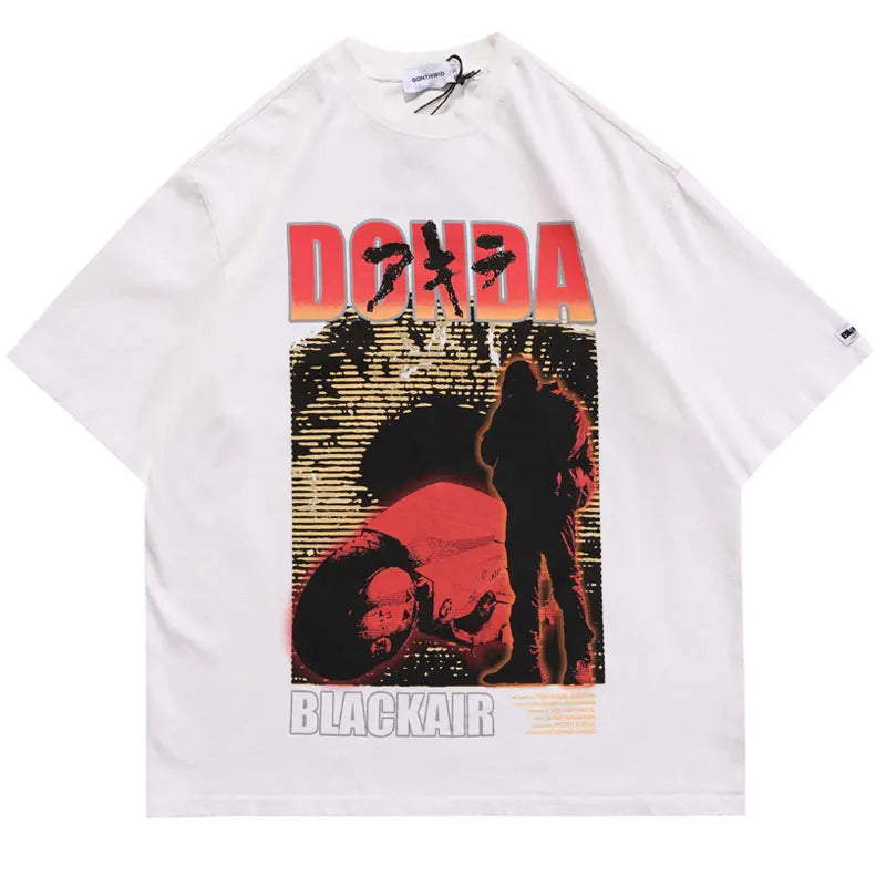 Harajuku Oversized Shirt – Hip Hop Streetwear T Shirt Mens Vintage Poster Graphic Print – Modern Streetwear for Everyone