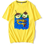 trapwear graphic tee featuring 2024 new summer round neck cartoon print high street t shirt tops
