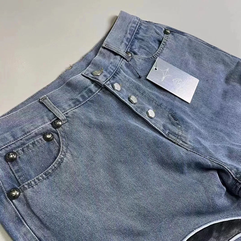 2024 brand new thug club denim zipper slim fit straight pant jeans cotton denim pants comfort casual jeans size s xl u54 urban skinny jeans