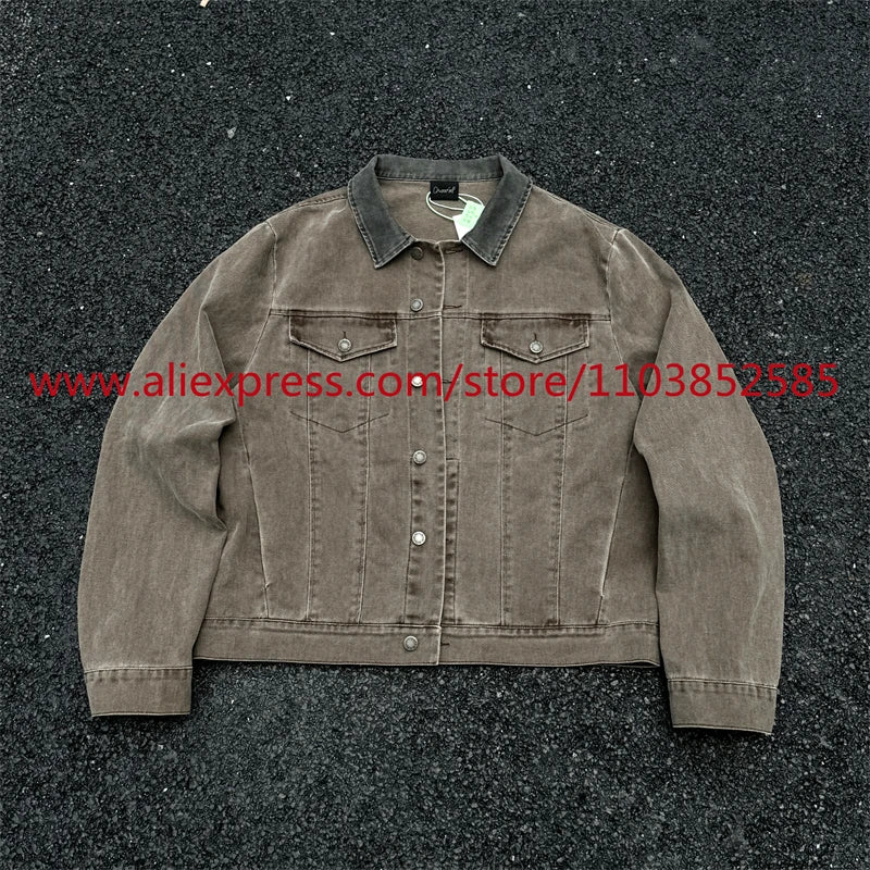 - essential casual high hop hip fashion wear print style design quality oversized everyday graphic b99103 premium image style streetwear urban material fall-new-american-heavyweight-vintage-mens-denim-jacket-high-quality-tops-oversize-fashionable-and-versatile-clothing-collar fit unisex streetwear design ID 0a2ab