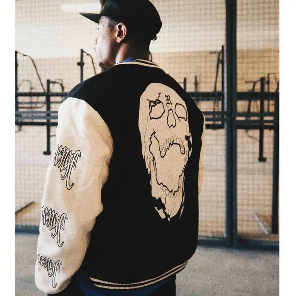 Letter loose vintage parka retro street