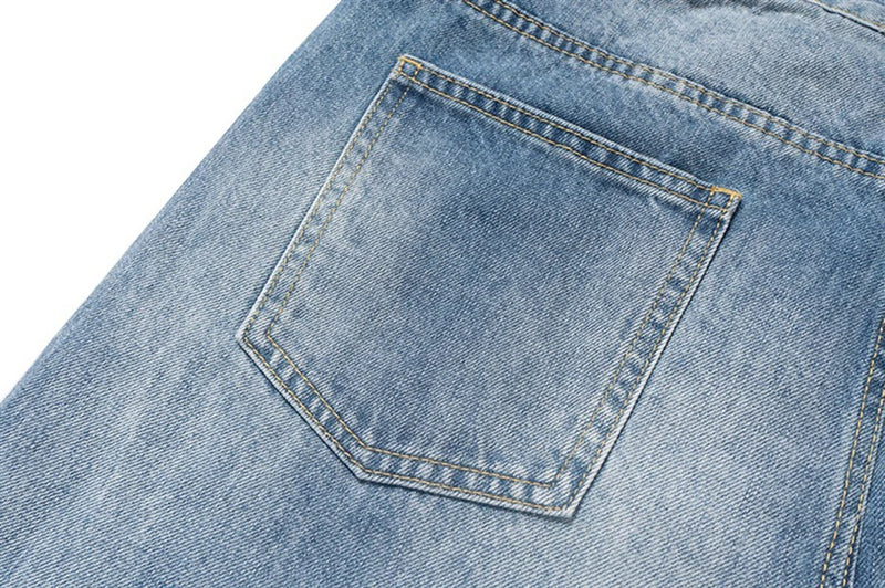 mens fashion ripped jeans blue distressed flared denim pants baggy jeans trousers male luxury designer jeans unique jeans style 5715