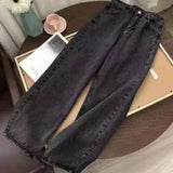 vintage jeans new embroidered jeans street casual denim hip hop gothic y2k pants couples high waist straight leg wide leg jeans unique jeans style 2006