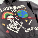Autumn Winter New American Heavy Duty Vintage Hoodie Long Sleeve High