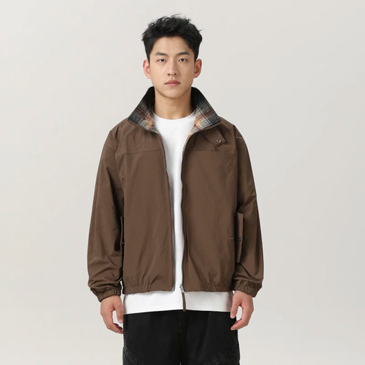 grunge winter jacket, layered citywear - trendy urban streetwear fashion for men and women