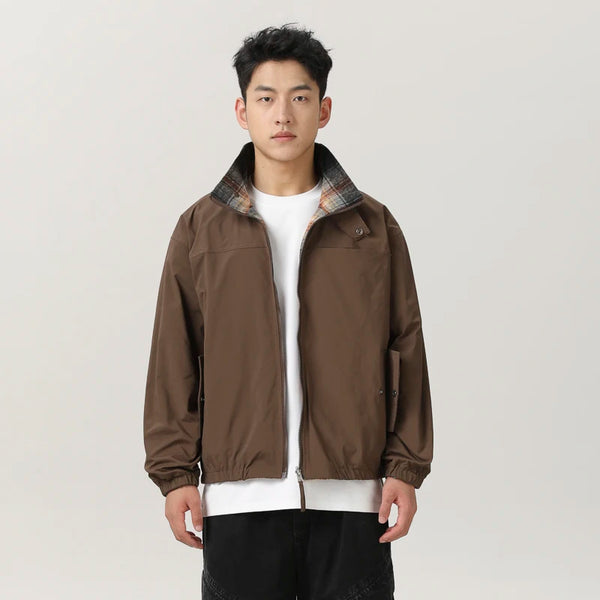grunge winter jacket, layered citywear - trendy urban streetwear fashion for men and women